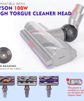 Ball Wheel And Vacuum Head Connector Replacement For V10 V11 V15 Vacuum Cleaners High Torque 100W Cleaner Head Accessories