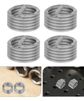 10 Pcs M18 X 2.5 X 2D Stainless Steel Thread Inserts Kit For Fixing Damaged Threads In Auto, Machinery, And Home DIY Projects, Durable Wire Thread Inserts For Quick And Strong Heavy Duty Thread Restoration, shown with repair uses