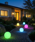 14 Inch LED Ball Light Cordless Rechargeable Globe Lamp With Remote 16 RGB Color Changing Dimmable Mood Light in garden