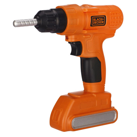 Junior Electronic Power Drill Toy For Kids With Realistic Sound And Action Pretend Play Tool For Builders Includes Red Dot Light And Battery Power Perfect Gift For Young DIYers Aged 3 And Up