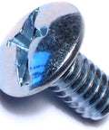 Close-up of Hard To Find Fastener Combo Truss Head Machine Screws 1/4-20 x 1/2 Inch Zinc Plated Steel with Phillips or Slotted Drive
