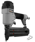 Straight Shooter Pneumatic Brad Nailer 18 Gauge cranks out fasteners, expert tool for fine trim and woodworking projects.