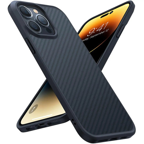 Shockproof IPhone 14 Pro Max Case With Military Grade Drop Protection And 360 Degree Airbag Defense Slim Hard Back Cover In Black Semi Clear