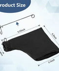 Universal Miter Saw Dust Bag Set 2 Pack With Zipper And Wired Adjustable Stand dimensions 9.25 by 6.3 inches