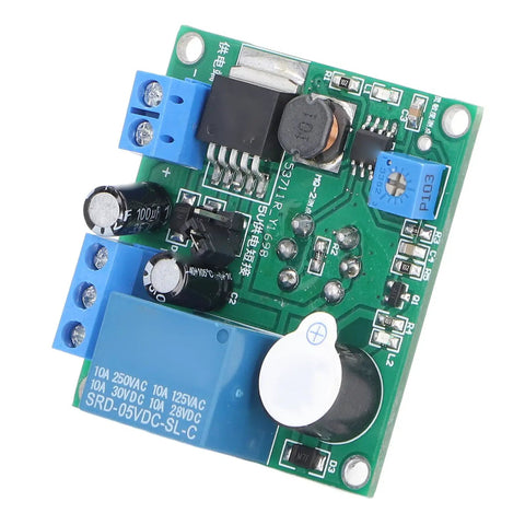 MQ 2 Smoke Sensor Module With Buzzer Alert And Relay Switch, High Octane Gas Detector For Home And Kitchen Safety, board with components and connectors.