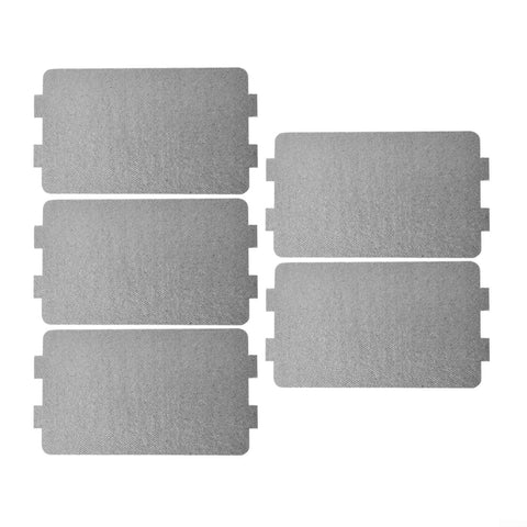 5 Piece Microwave Mica Plate Set With Waveguide Cover Heat Insulation Board Replacement for Home Appliances, 11.6x6.5 cm