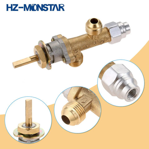 Low Pressure LPG Propane Gas Fire Pit Flame Failure Safety Control Valve Kit With Igniter Assembly Push Button Ignition