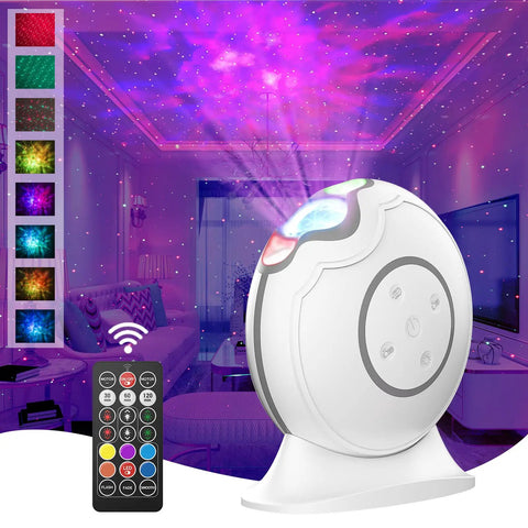 Lit Galaxy Projector With Remote Control And Timer For Kids Bedroom And Home Theater Rechargeable LED Starry Sky Light With 360 Degree Ceiling Projection And Nebula Clouds