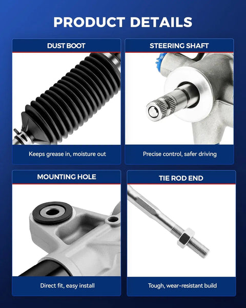 Hydraulic Power Steering Rack And Pinion For Honda Pilot 2009 2010 2011 2012 2013 2014 2015 All Models Replace 262754 product details