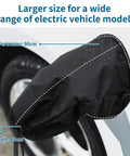 Rock Solid Heavy Duty Magnetic EV Charger Port Cover, black waterproof design, fits various EV models with details on size.