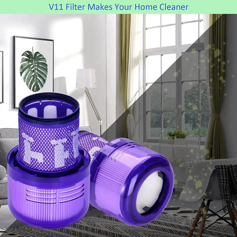 4 Pack V11 Torque Drive Replacement Vacuum Filters For Cordless Vacuum Cleaners SV14 Animal And V15 Detect Models
