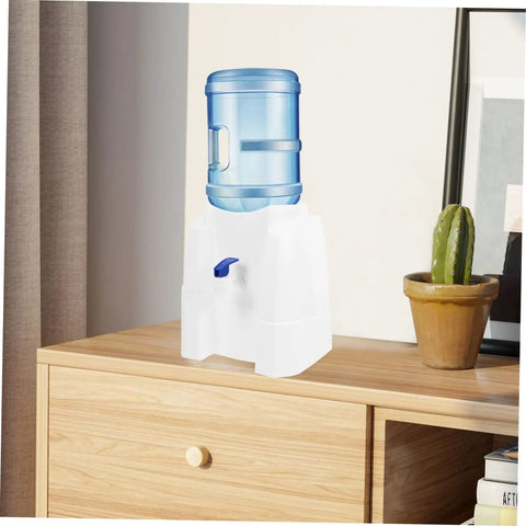 Portable Ice-Cold Water Dispenser For Countertop Bottled Water, Durable PP Construction, Built-In Tap For Easy Pour in home setting