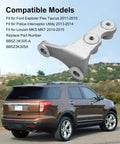 Heavy Duty Durable Front Passenger Axle Support Mount Bracket For Ford Explorer Flex Taurus Lincoln MKS MKT 2011 2015, gray metal design.