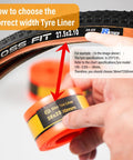 Road Bike Tire Liner Self Adhesive Inner Tube Protector For 700c And 28 Inch Tires Puncture Proof Shield demonstration image
