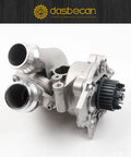 Drop Dead Reliable Electric Inverter Coolant Pump for Audi A3 A4 A5 A6 Q5 and VW Jetta, heavy duty metal assembly.