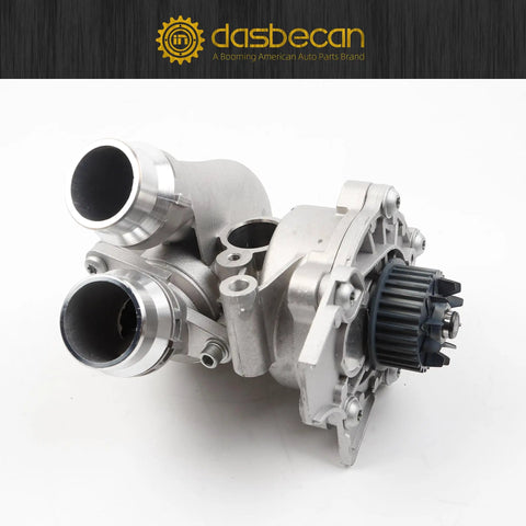 Drop Dead Reliable Electric Inverter Coolant Pump for Audi A3 A4 A5 A6 Q5 and VW Jetta, heavy duty metal assembly.