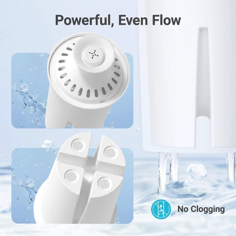 CF06A Replacement Water Filter For Brita And Mavea Pitchers And Dispensers NSF Certified To Cut Chlorine And Boost Taste Lead Free High Flow 6 Month Supply 3 Pack