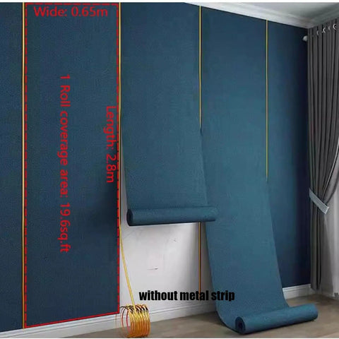 Peel And Stick Wallpaper 3D Textured Contact Paper Self Adhesive Aluminum Foil Backing, brown linen surface detail.