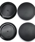 4 Pack 60 Mm Silicone Rubber Plugs Snap In Locking Hole Plugs For 60 Mm Round Holes Flush Type Rubber Stoppers Black Top View