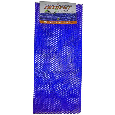 Reinforced Vinyl Mesh Scuba Tank Sleeve Keeps Your Tank Scratches And Scuffs Free, Elastic Blue Cylinder Cover Fits 6.9 To 7.25 Inch
