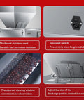 Hassle Free Automatic Powder And Granule Filling Machine With Smart Controls showing stainless steel, adjustable discharge port, and transparent viewing window.