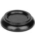 Legit Heavy Duty Upright Piano Caster Cups With Solid Beech Wood And Thick Non Slip Anti Noise Foam For Smooth Hardwood Floor Protection And Silent Glide Set Of Four Black viewed from the side.