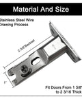 Pocket Door Lock With Key Privacy Door Hardware For Bedroom And Bath Inset Two Sided Lock With Two And Three Eighths Backset Fits Doors From One And Three Eighths To Two And Three Sixteenths Inches Thick Hidden Hardware Silver Finish Easy Install