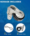 Beefy AC Belt Tensioner Kit For GM Trucks And SUVs With V8 Engines, includes belt tensioner 38159 and AC belt 12576447