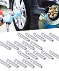 Upgrade Your Ride With Premium Extended Wheel Studs Kit Fit For Aftermarket Installations Featuring High Strength Steel And M12x1.5 Thread Pitch Plus 50mm Length Silver Finishing To Keep Wheels Secure installed on wheel hub