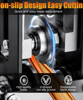 Non-slip design showcasing high-quality blade on Badass Heavy Duty Wire Stripping Machine, Hand Crank And Drill Driven Cable Stripper.
