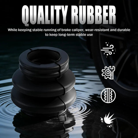 Four Piece Rubber Brake Caliper Pin Bushings Kit With O Ring Dustproof Slide Pins Compatible With Jeep Cadillac Mazda And Lexus