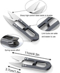 2 Pack Bonsai Pruning Scissors For Plants And Crafts Handy Mini Plant Trimmers with high-carbon steel blades, 11 cm length.