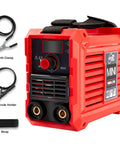 110V Mini Arc Welder 200A MMA Welding Machine With IGBT Digital LCD Display Lightweight Go To Home DIY Welder side view with accessories