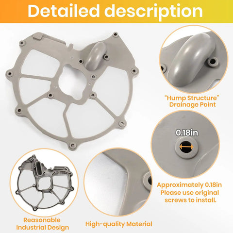 Detailed view of Dishwasher Mesh Filter Replacement DD81-01635A Hump Version Sump Filter with hump structure and material details.