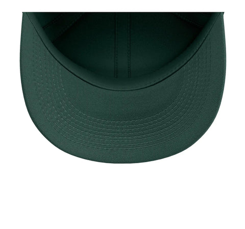 Top view of Cool Dark Green Vise Gauge Square Machinist Hat For Men, Adjustable Five Panel Structured Baseball Cap.