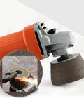 Heavy Duty Emery Buffing Wheel For Tile Granite Stone Marble Ceramic Carving And Polishing With Thickened Abrasive Sanding Disc Angle Grinder Tool Super Durable And High Performance 100 Grit on an angle grinder.