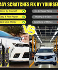Comparison of Acura Platinum White Pearl Touch Up Paint Kit vs repair shop with DIY benefits for scratch removal on Acura vehicle