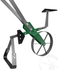 High Wheel Garden Cultivator With Self Cleaning Steel Wheel Hoe And Modular Plow For Gardening, Heavy Duty Steel Construction