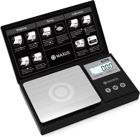 Digital Pocket Gram Scale 500g 0.01g Precision With Tray High Accuracy For Jewelry Food Coins Grains LCD Display open view