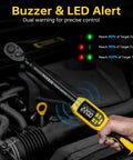 Pro Grade Digital Torque Wrench Three Eighths Inch Drive With Five To Ninety Nine Point Five Foot Pounds Range Plus One Percent Accuracy in use on engine