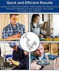 Collage image with Mini Jeweler Table Clamp For Hobbyists And Pros Portable Workbench Vise With Secure Grip Durable Metal Construction