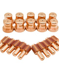 10Pcs 192047 Electrode And 10Pcs 192051 Nozzle Tip Set For ICE 55C CM Plasma Cutting Torch Consumables Replacement Parts