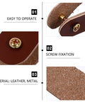 2 Pack Classic Brown Cabinet Door Handles No Fuss Single Hole Mount Solid Brass Drawer Pulls installation details