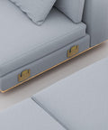 Two Pairs Universal Sectional Sofa Interlock Connectors Iron Bracket Hardware For Easy Connection And Rock Solid Fixation on sofa