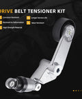 Top Notch Serpentine Drive Belt Kit With Tensioner And Idler Pulley Perfect Fit For Toyota Corolla 2003 To 2008 Plus Matrix Models Keeping Your Ride Smooth And Reliable Without Any Skanky Noises Or Slipping Issues. drive belt tensioner kit with metal pulley and black idler wheel