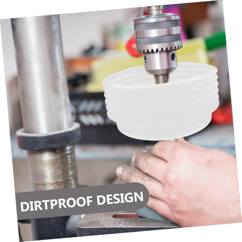 3 Pack Hole Saw Dust Collector Shields Clear Bubble Dome For Ceiling Drilling Makes Cleanup A Breeze Traps Drywall Waste With Zero Sweat And Keeps Your Garage Tidy While You Tackle Recessed Light Jobs on a drilling machine.