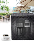 Universal Waterproof Coffee Maker Dust Cover With Anti Impact Cotton, Dual Pockets, Fits Most Dual Brew Machines Including Keurig K Duo