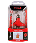Three Quarter Inch Radius Rounding Over Router Bit With Quadra-Cut Design in packaging