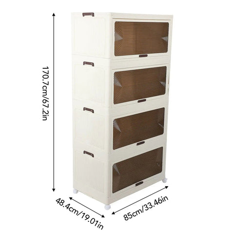 Super Roomy Foldable Storage Boxes With Open Front Stackable Fabric Organizers For Clutter Free Living Heavy Duty Game Changer Home Essentials For Clothes Toys And Blankets