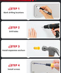 Installation steps for Heavy Duty Aluminum Floor Jack Wall Mount For 1.5 To 3 Ton Low Profile Jacks Universal Holder.